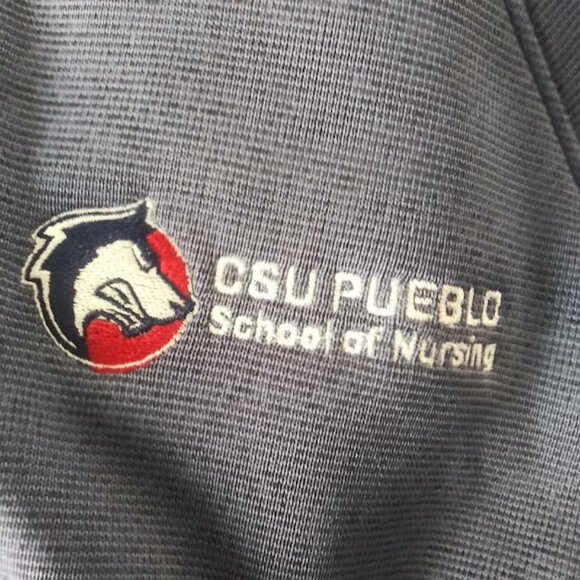 Under Armour women's size blue, red and white hooded jacket - Picture 12 of 16